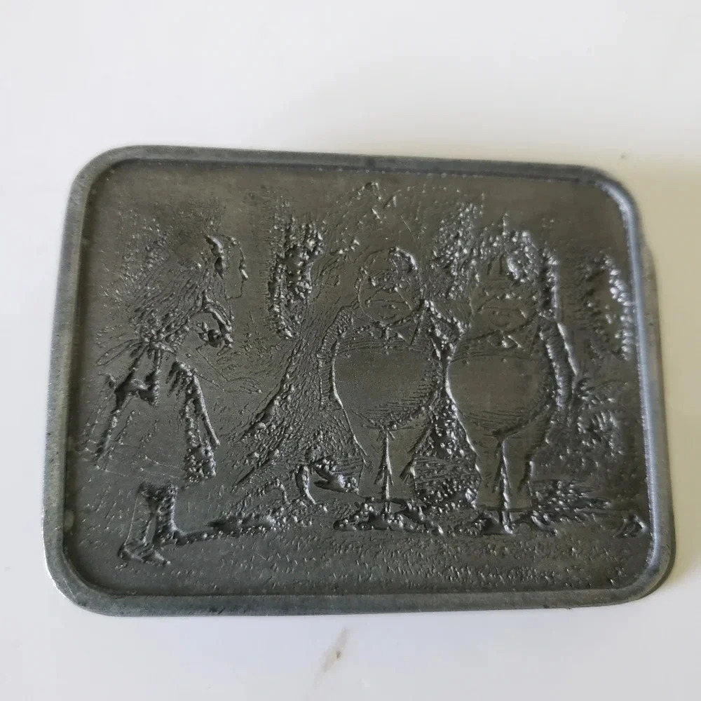 Alice in Wonderland 2003 Bergomot Made in USA Metal Belt Buckle.